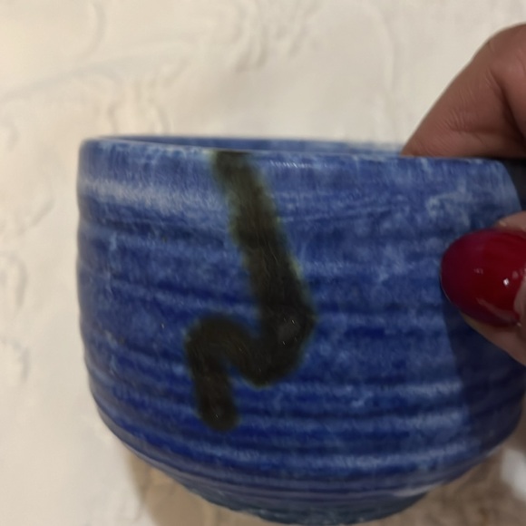 McCarty pottery, Mississippi mud cobalt blue bowl - Picture 3 of 4